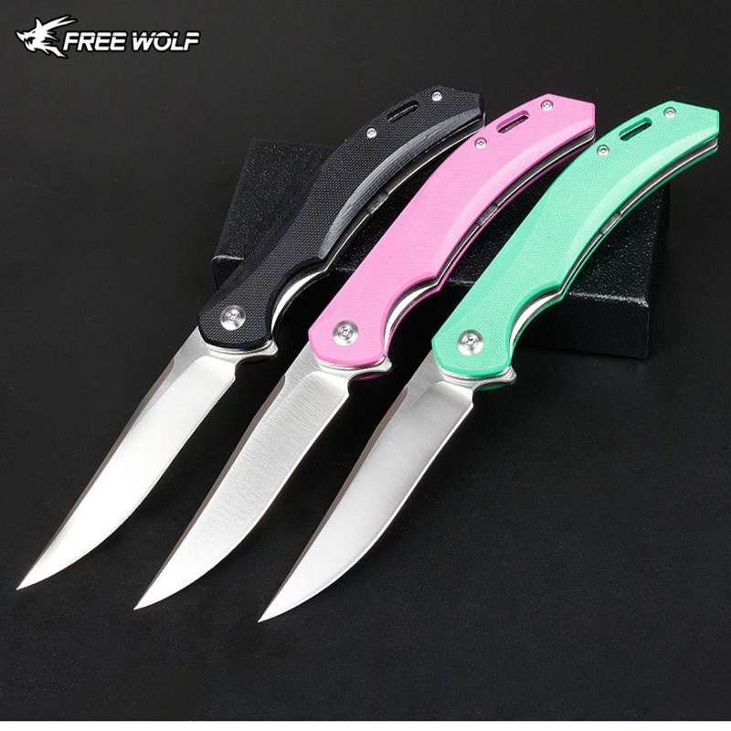 Hunting Camp Outdoor Kitchen - Free Wolf FW11 D2 cuchillo de