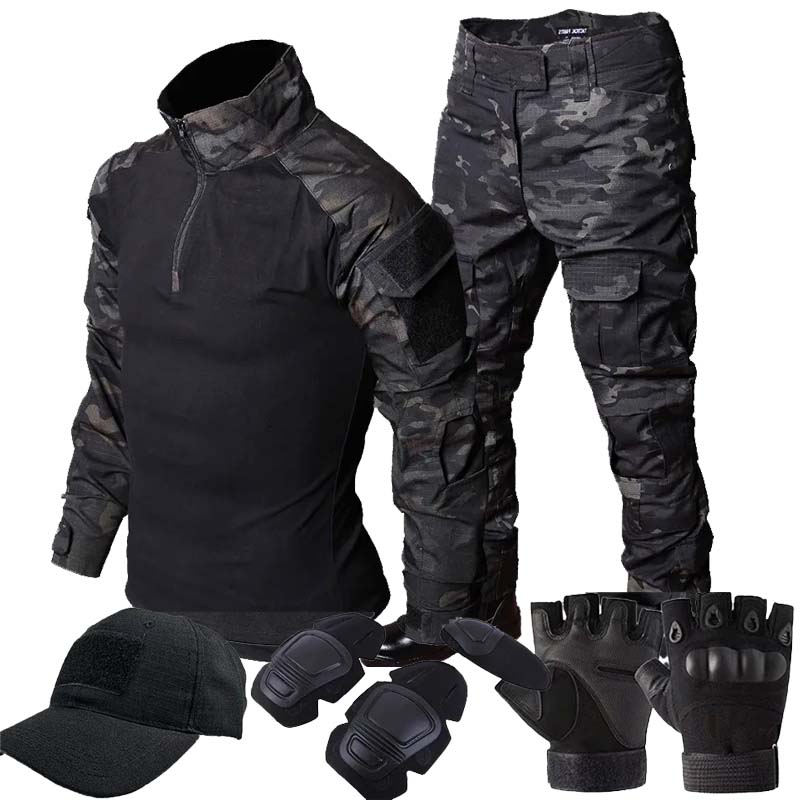 Hunting Outdoor Pants - Uniforme táctico de camuflaje RU, trajes