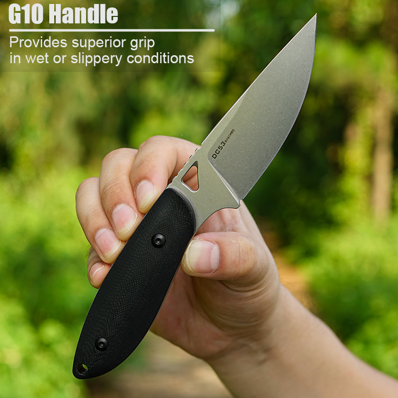 Cuchillo fijo con mango de ace - Hunting Camp Outdoor Kitchen reseña y precio