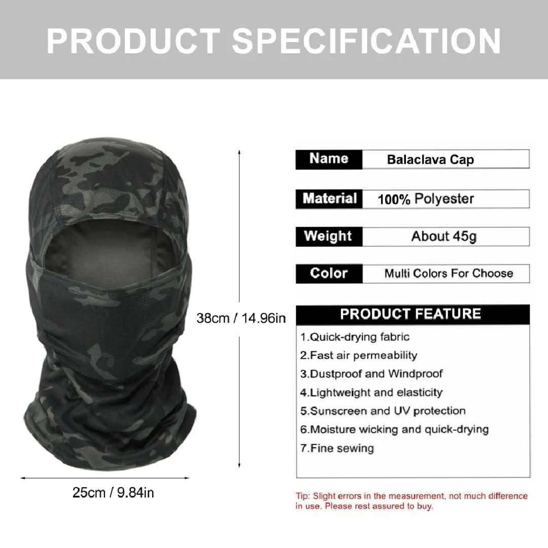 Pasamontañas de camuflaje para - Hunting Outdoor Hats reseña y precio