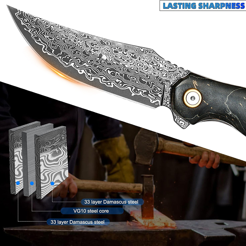 Cuchillo Plegable de Acero de  - Hunting Camp Outdoor Kitchen reseña y precio